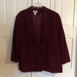 Maroon blazer, 22/24
